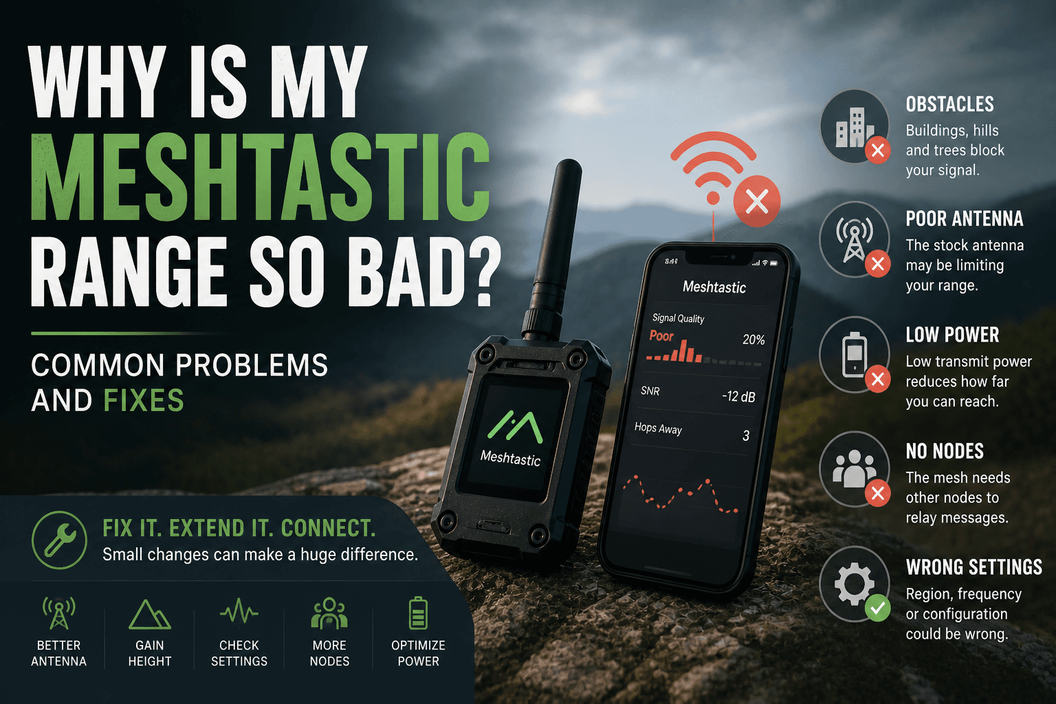 Why Is My Meshtastic Range So Bad? Common Problems and Fixes
